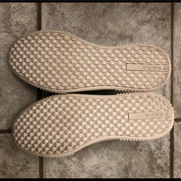 Prada White Leather Sneakers - Picture 5 of 6